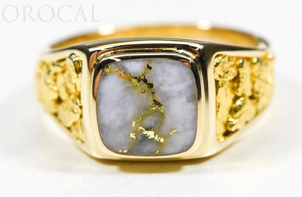 Gold Quartz Ring "Orocal" RM774NQ Genuine Hand Crafted Jewelry - 14K Gold Casting