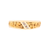 14kt Yellow Gold Natural Nuggets And Diamond Ring