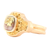 14kt Yellow Gold Natural Gold Quartz And Natural Gold Nuggets Ring