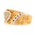 14kt Yellow Gold Natural Gold Quartz And Natural Gold Nuggets Diamond Ring