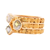 14kt Yellow Gold Natural Gold Quartz And Natural Gold Nuggets Ring