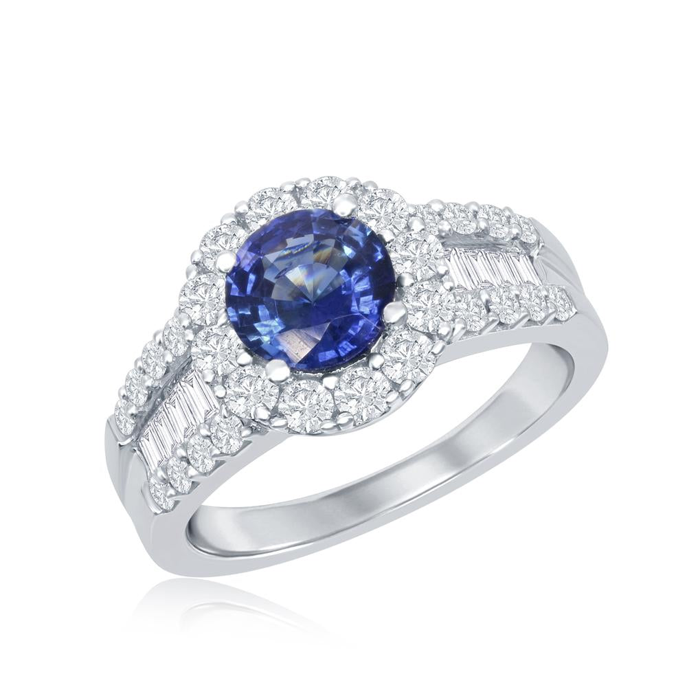 18kw sapphire ring