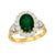 18ky emerald ring