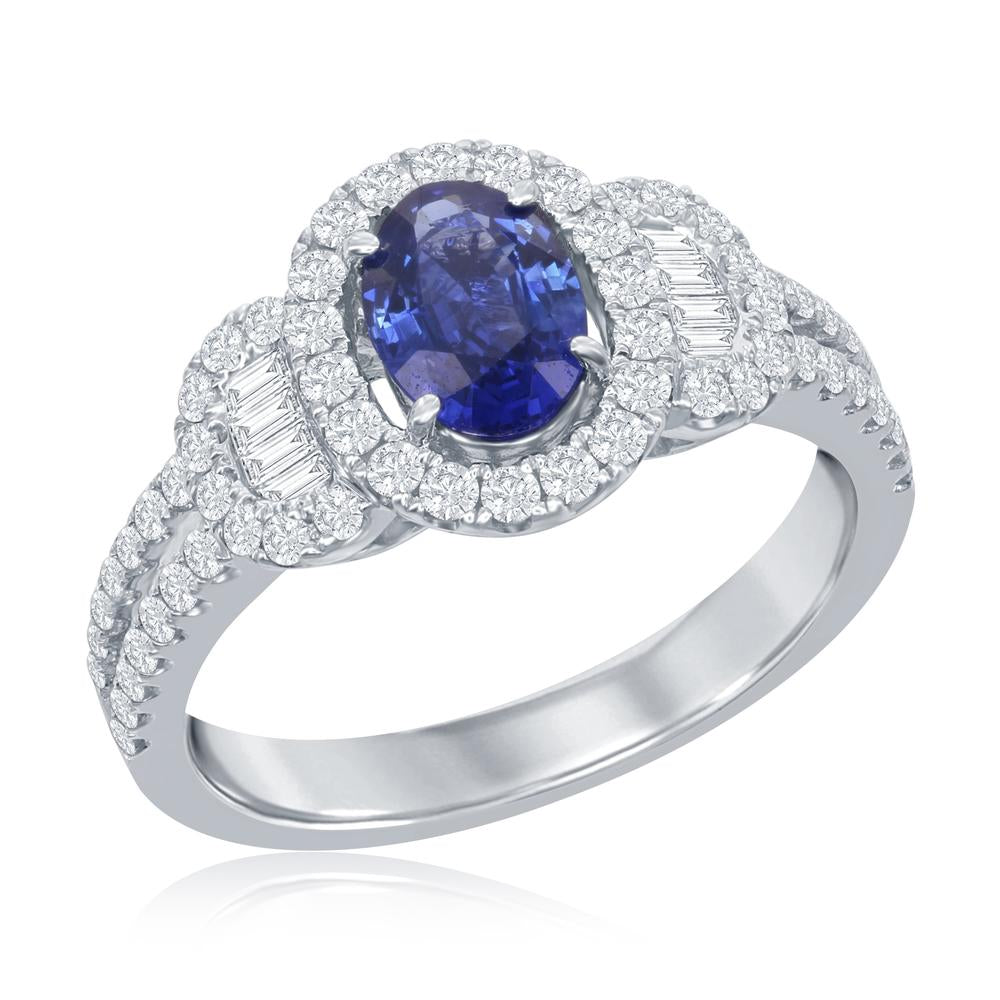 14kw sapphire ring