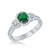 14kw emerald ring