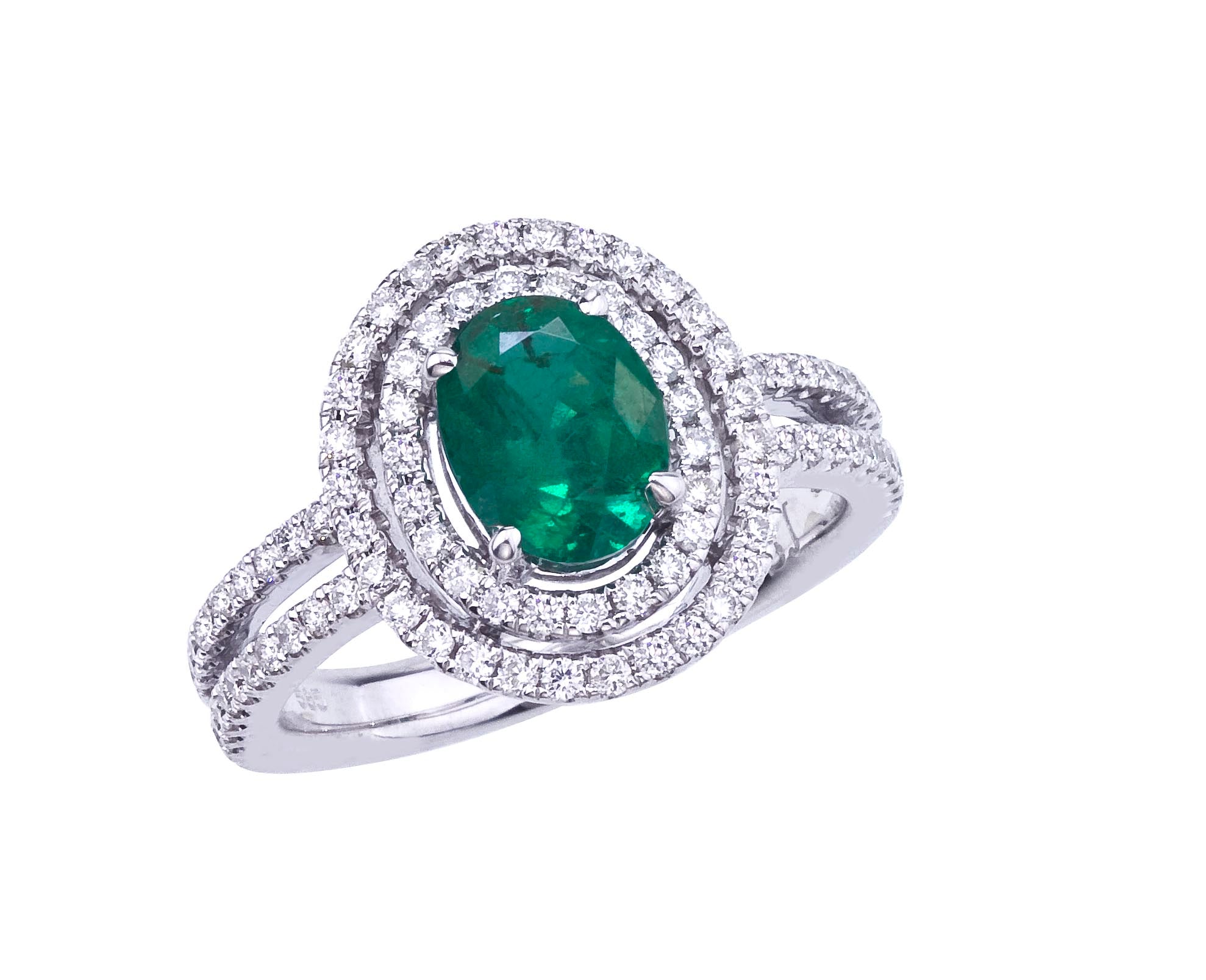 14kw emerald ring