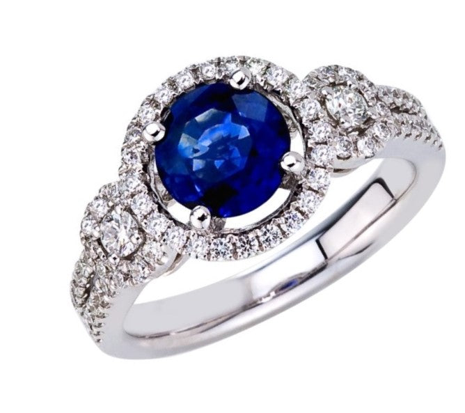 18kw sapphire ring