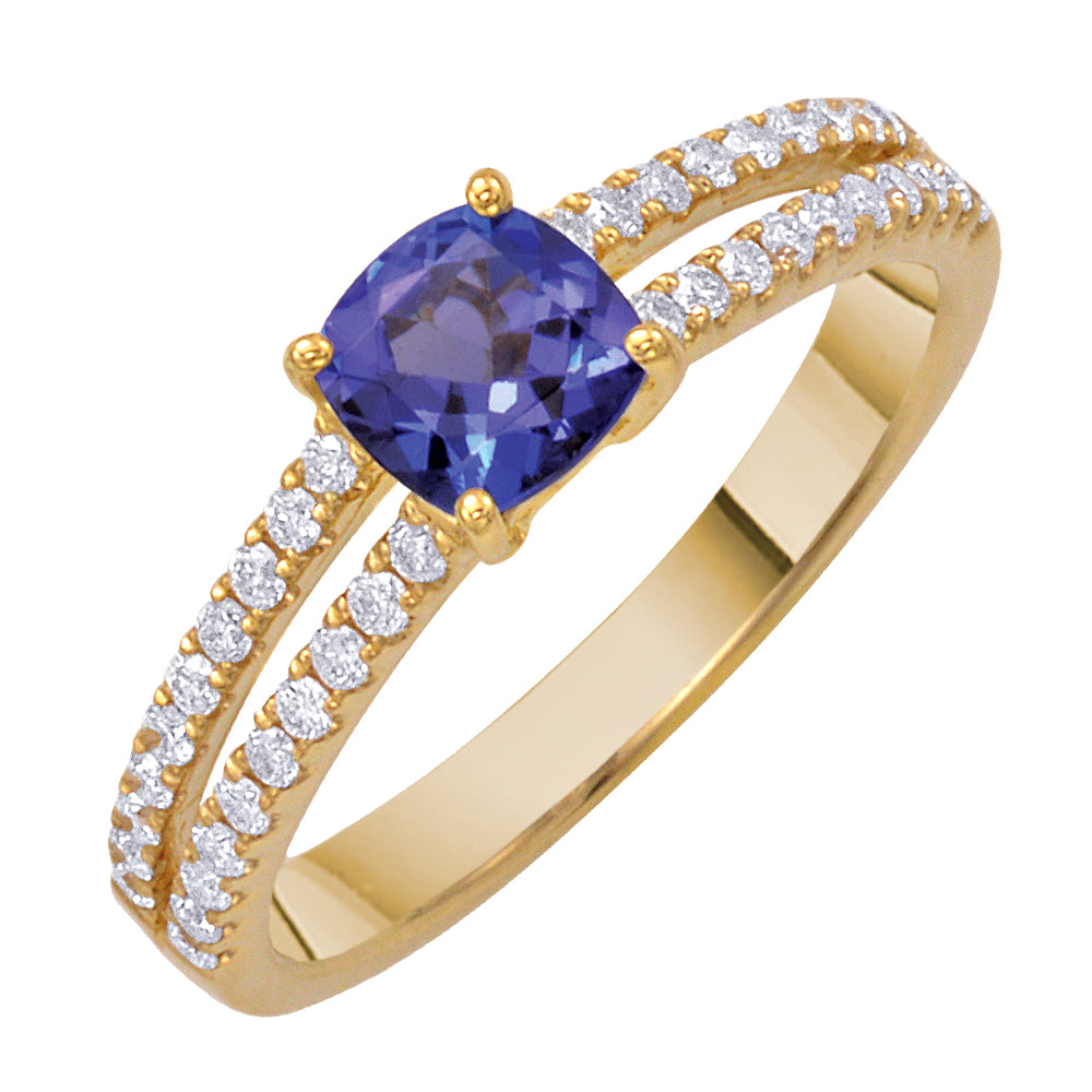 14ky tanzanite ring