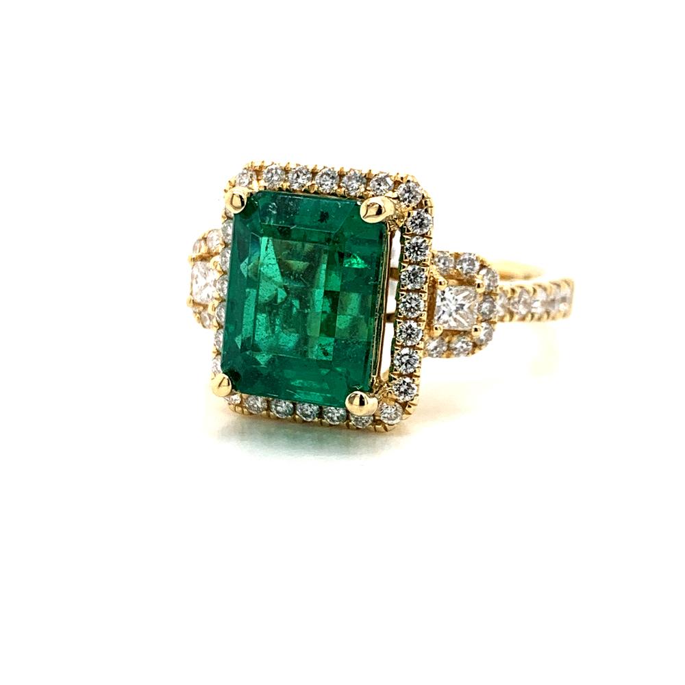 18ky emerald ring