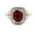 18kw ruby ring with a GIA report