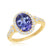 18ky tanzanite ring