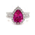 18kw pink sapphire ring