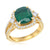 18ky emerald ring