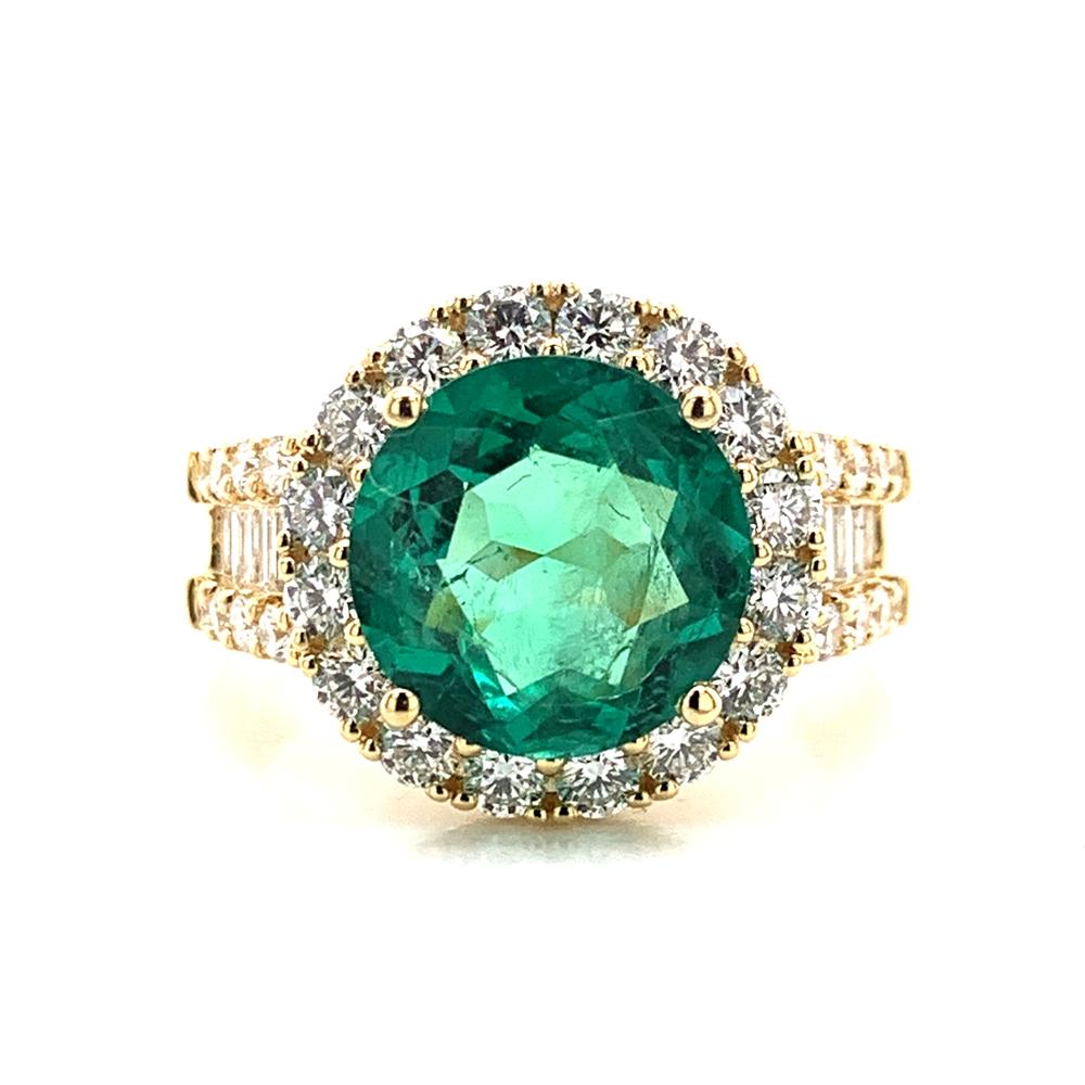 18ky emerald ring