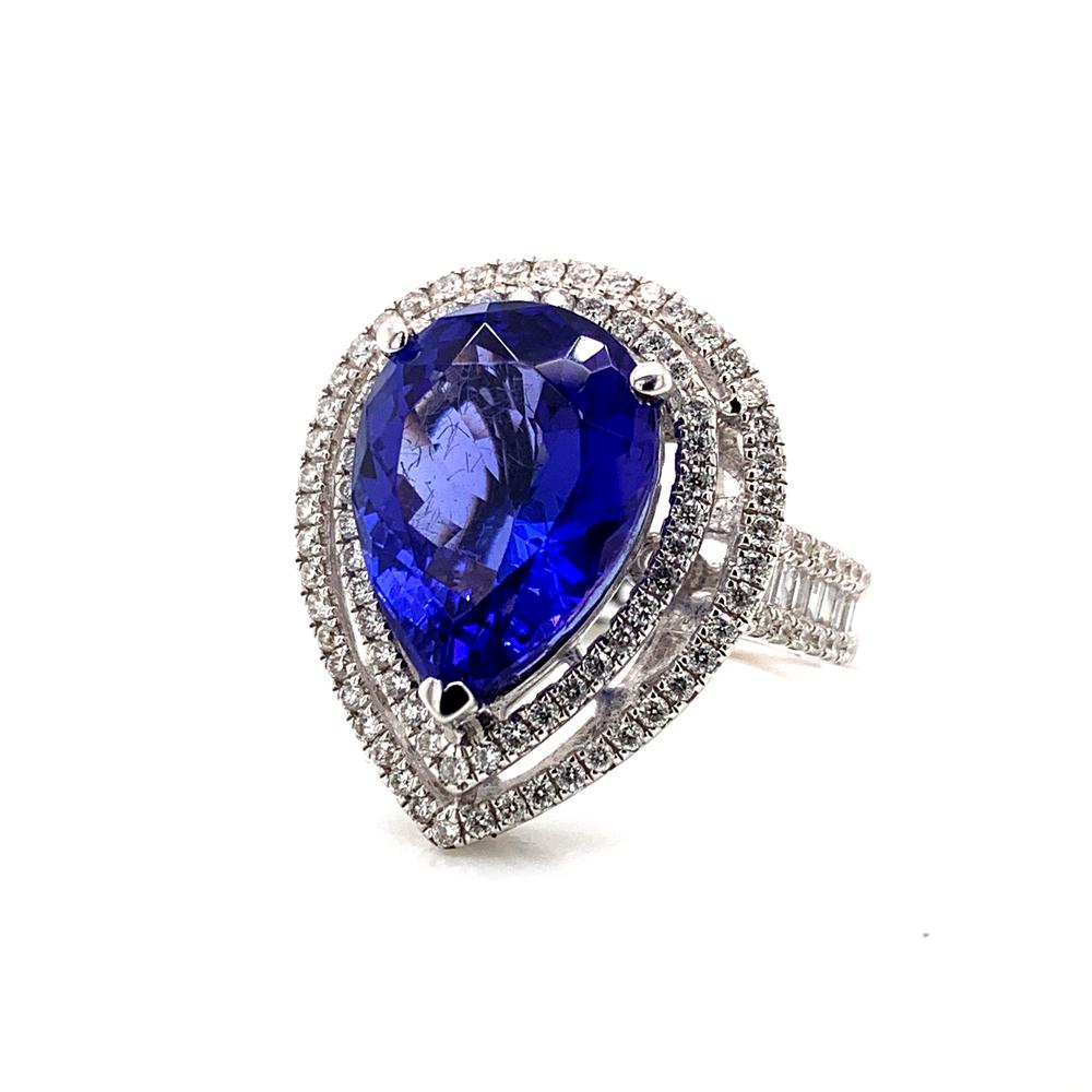 18kw tanzanite ring