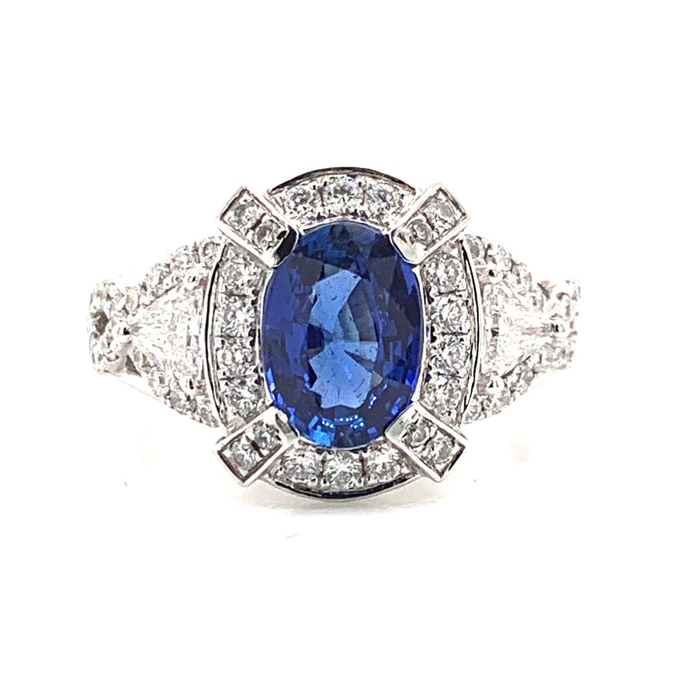 18kw sapphire ring