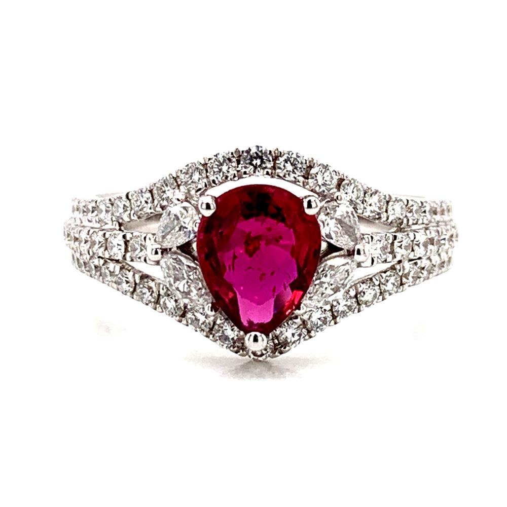 GIA Certified UNHEATED Ruby Ring