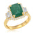 18ky emerald ring