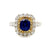 18kw sapphire and yellow diamond ring