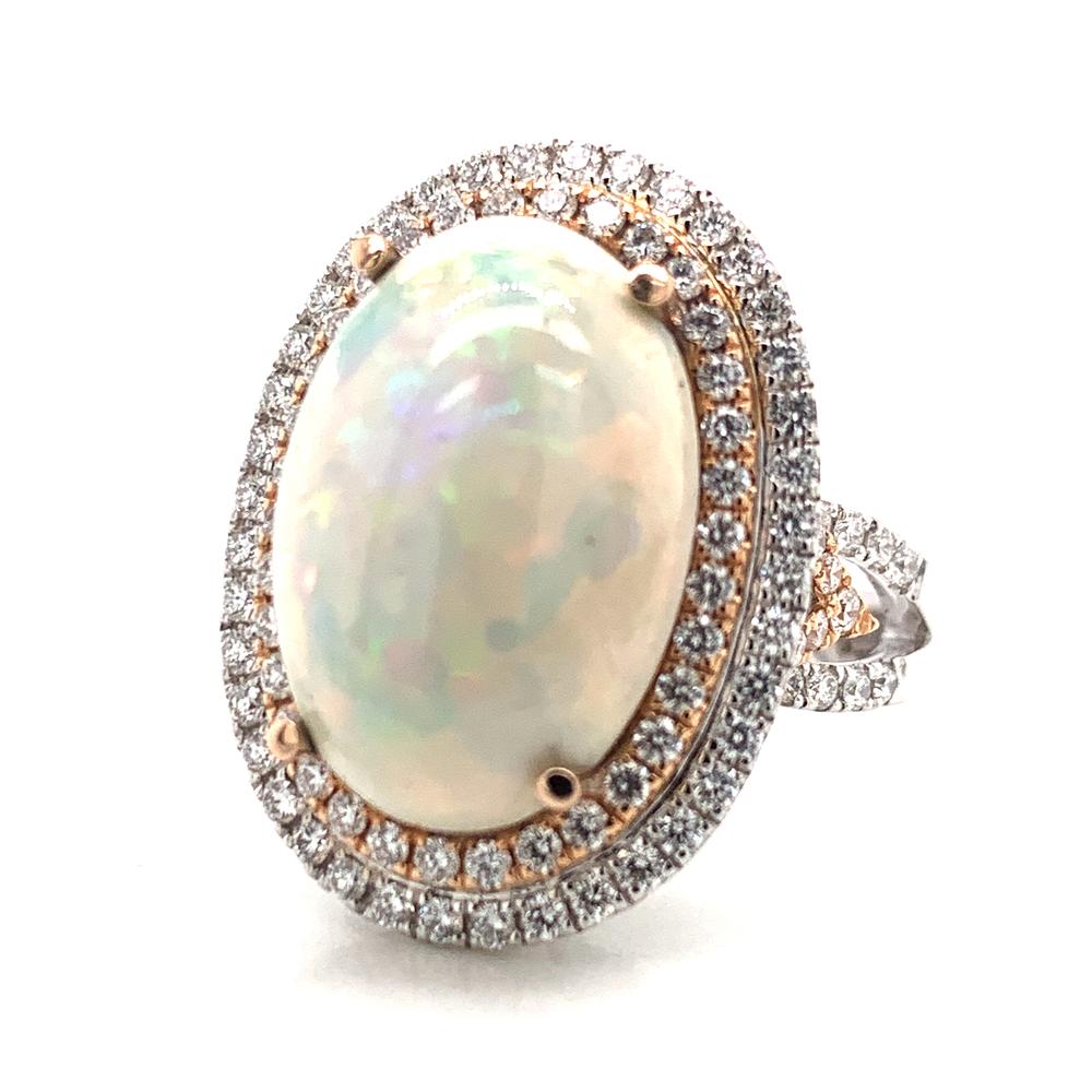 18kw opal ring