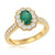 14ky emerald ring