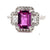 18kw pink sapphire ring