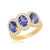 14ky tanzanite ring