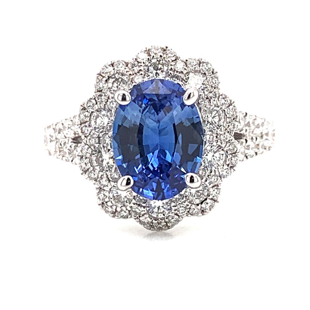 18kw sapphire ring