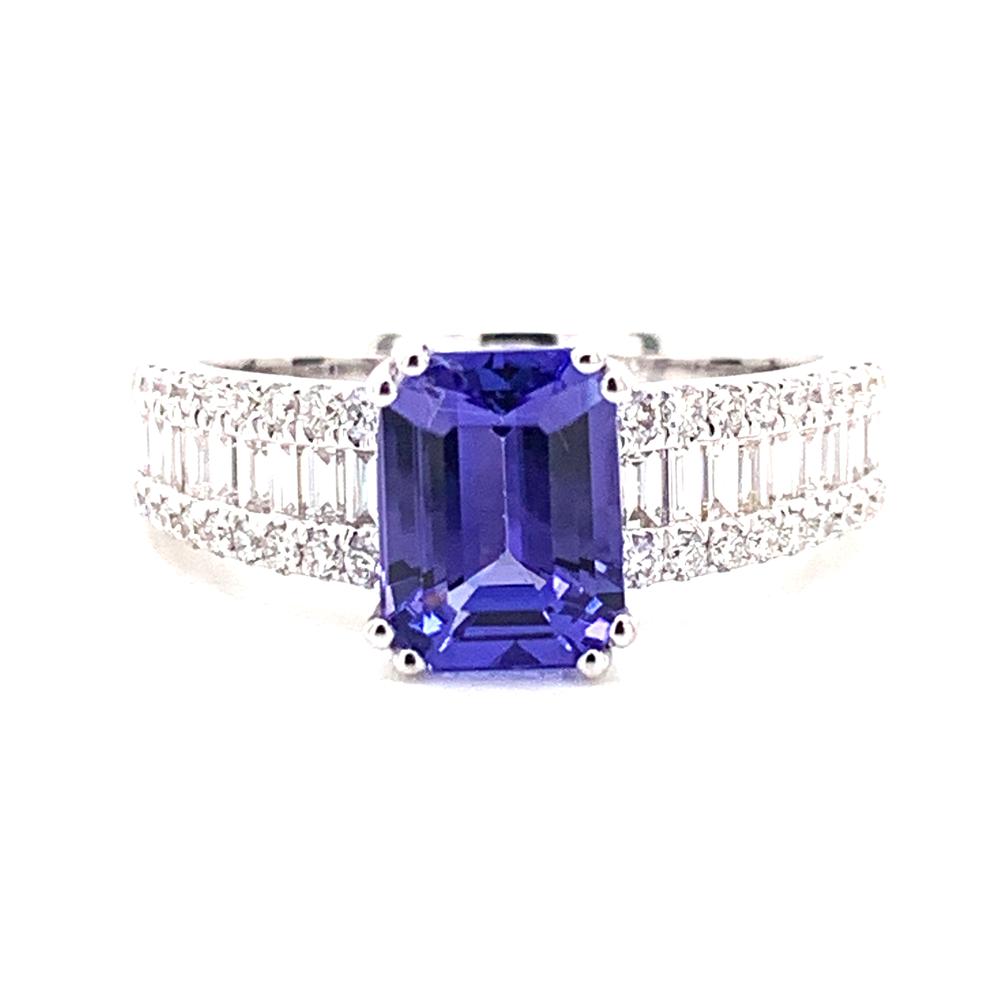 18kw tanzanite ring