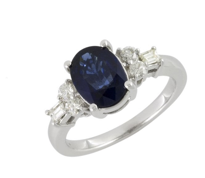 14kw sapphire ring