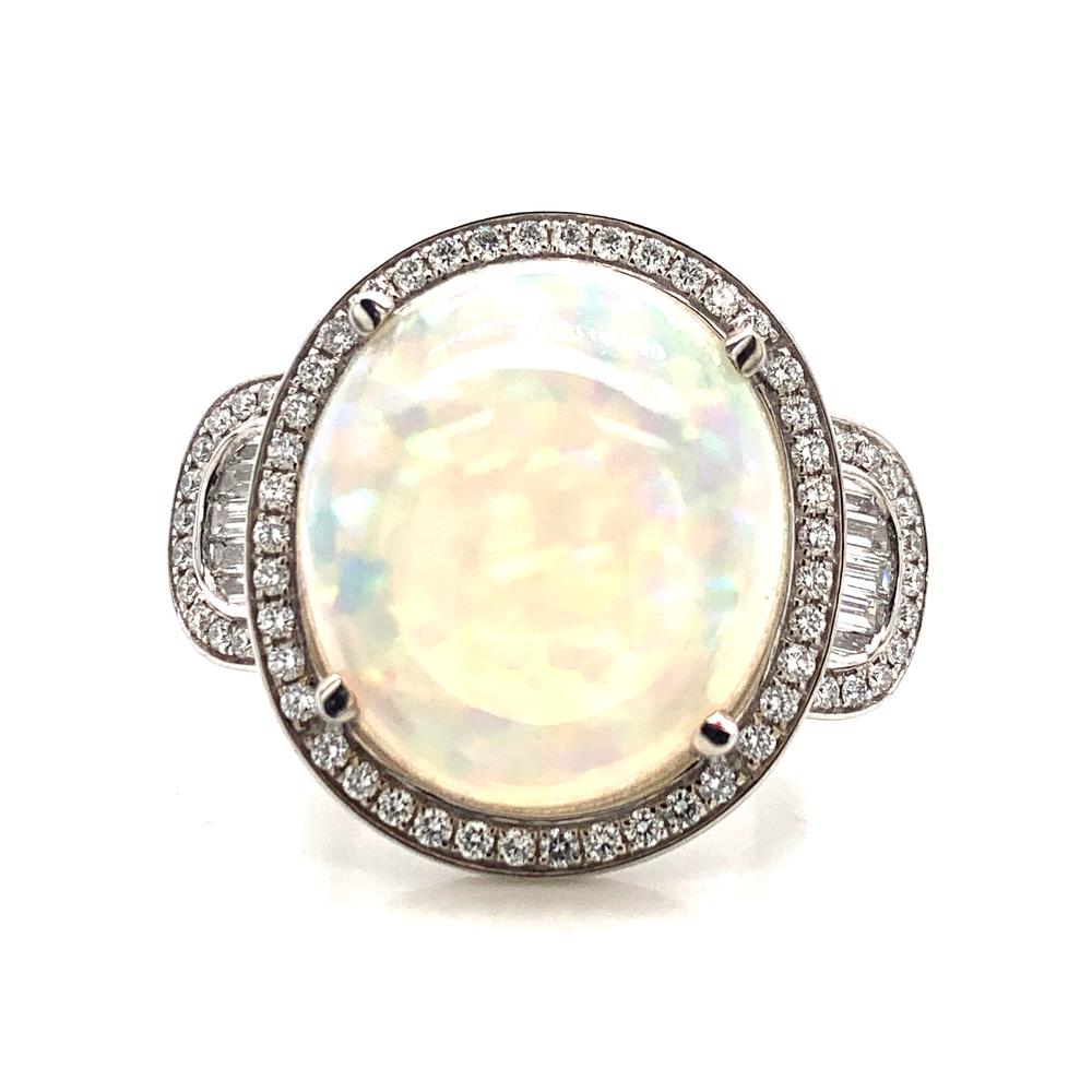 18kw opal ring