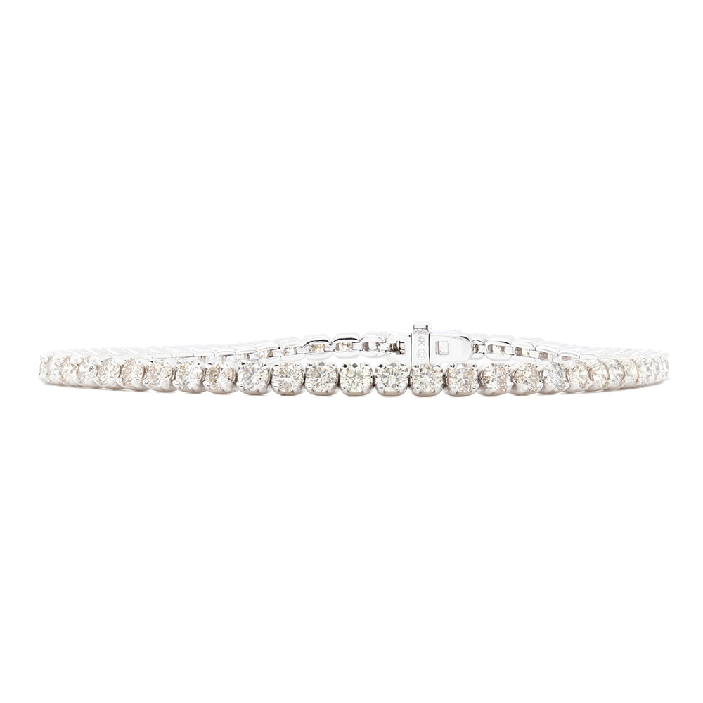 14kt White Gold Diamond Bracelet with 4.98 carats of Diamonds